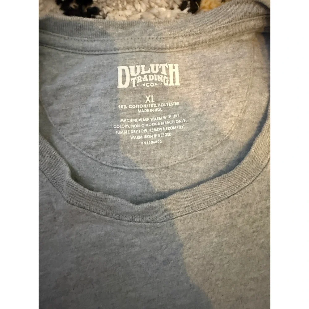 Duluth Trading Co Mens XL Gray Smith Bros‎ Graphic T-Shirt Short Sleeve Cotton